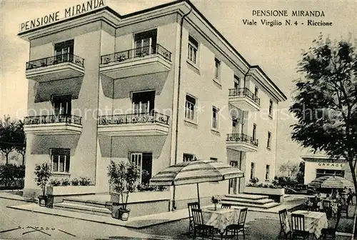 AK / Ansichtskarte Riccione Pensione Miranda Riccione