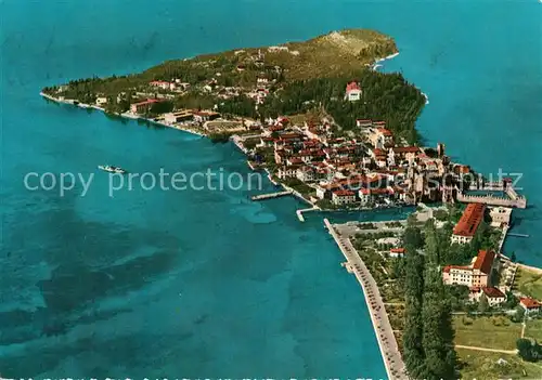 AK / Ansichtskarte Sirmione_Garda Fliegeraufnahme Sirmione Garda