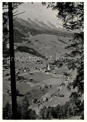 AK / Ansichtskarte Wildhaus_SG mit Churfirsten Wildhaus SG
