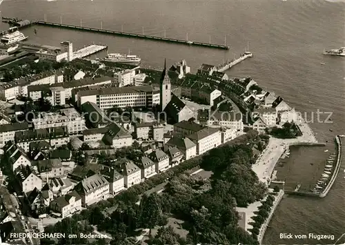 AK / Ansichtskarte Friedrichshafen_Bodensee Fliegeraufnahme Friedrichshafen Bodensee