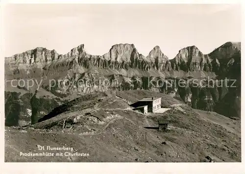 AK / Ansichtskarte Flumserberg_Flums Prodkammhuette mit Churfirsten Flumserberg Flums