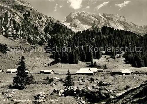 AK / Ansichtskarte Obertoggenburg aelpli mit Saentis Obertoggenburg