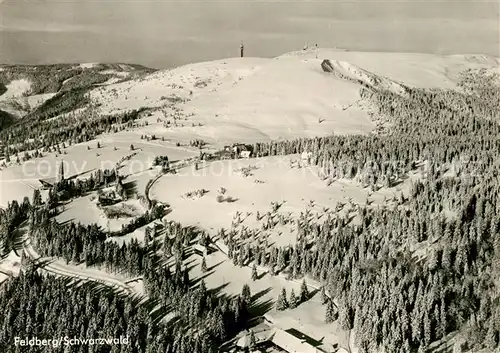 AK / Ansichtskarte Feldberg_Schwarzwald im Winter Fliegeraufnahme Feldberg Schwarzwald