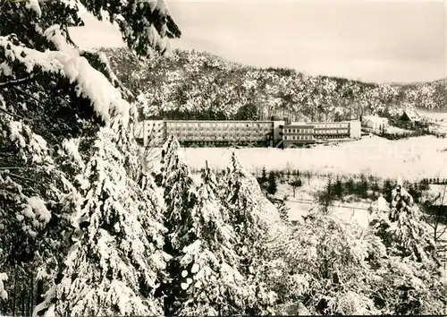 AK / Ansichtskarte Grasellenbach Heinrich Gluecklich Haus Winterpanorama Odenwald Grasellenbach