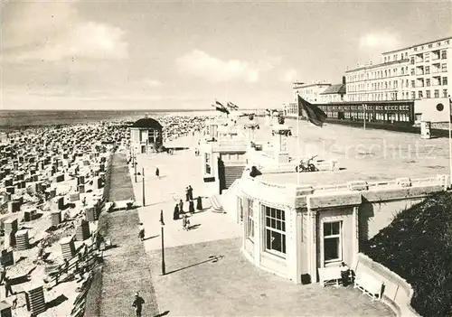 AK / Ansichtskarte Borkum_Nordseebad Strandpromenade Nordseeheilbad Borkum_Nordseebad