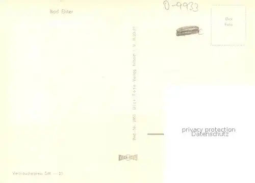 AK / Ansichtskarte Bad_Elster Ortsansicht mit Kirche Landschaftspanorama Bad_Elster