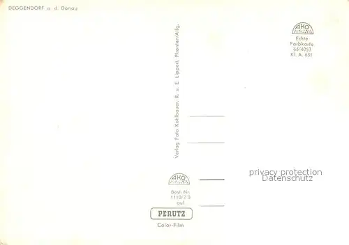 AK / Ansichtskarte Deggendorf_Donau Stadtpanorama Deggendorf Donau