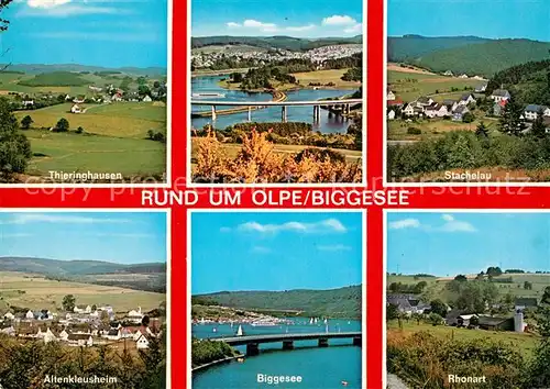 AK / Ansichtskarte Olpe_Biggesee und Umgebung Landschaftspanorama Stausee Olpe Biggesee