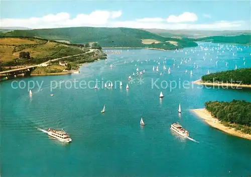 AK / Ansichtskarte Olpe_Biggesee Westfalens groesste Talsperre Fliegeraufnahme Olpe Biggesee