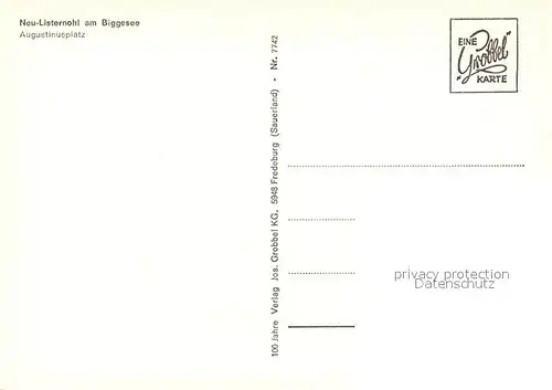 AK / Ansichtskarte Neu Listernohl Augustinusplatz Neu Listernohl
