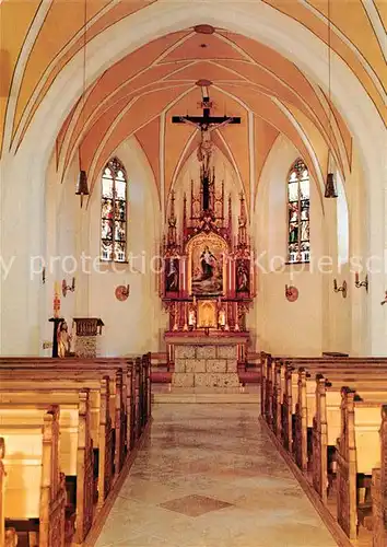 AK / Ansichtskarte Seebruck_Chiemsee Pfarrkirche St Thomas und St Stephan Innenraum Seebruck Chiemsee