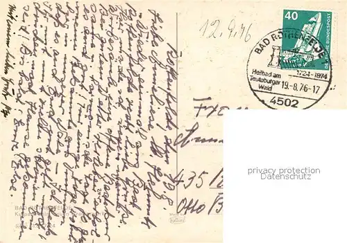 AK / Ansichtskarte Bad_Rothenfelde Kurpark beim neuen Gradierwerk Bad_Rothenfelde