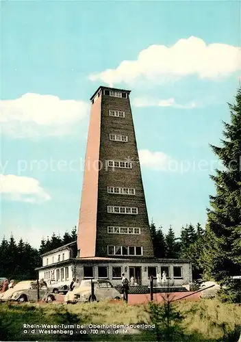 AK / Ansichtskarte Oberhundem Rhein Weser Turm Westenberg Oberhundem