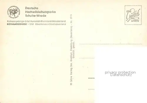 AK / Ansichtskarte Oberhundem Deutsche Hochwildschutzparke Schule Wrede Rothaargebirge Oberhundem