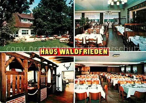 AK / Ansichtskarte Duelmen Gasthaus Waldfrieden am Wildpark Restaurant Gartenterrasse Duelmen