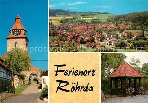 AK / Ansichtskarte Roehrda Gesamtansicht Pavillon Wehrkirche Roehrda