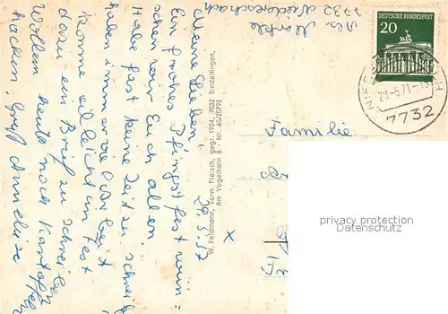 AK / Ansichtskarte Niedereschach Katholische Kirche St Mauritius und Katharina Niedereschach