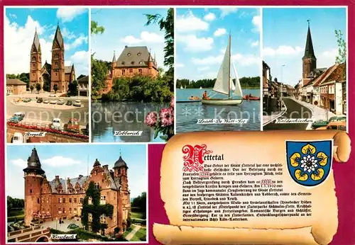 AK / Ansichtskarte Nettetal Breyell Kirche Lobberich See Schloss Wappen Chronik Nettetal