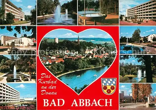 AK / Ansichtskarte Bad_Abbach Teilansichten Kurstadt Herz Bad_Abbach