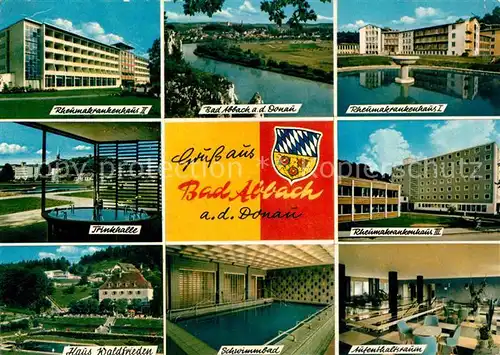 AK / Ansichtskarte Bad_Abbach Krankenhaus Donau Trinkhalle Kurhaus Hallenbad Bad_Abbach