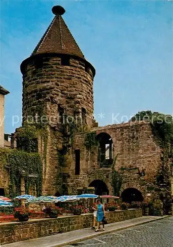 AK / Ansichtskarte Lahr_Baden Storchenturm Stadtmauer Lahr_Baden