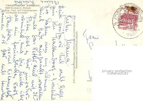 AK / Ansichtskarte Kirnbach_Wolfach Trachtengruppe Kirnbacher Kurrende Schwarzwaldhaus Landschaftspanorama Schwarzwald Kirnbach Wolfach