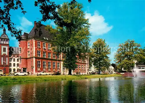 AK / Ansichtskarte Oldenburg_Niedersachsen Hauptpost und Stau Oldenburg Niedersachsen