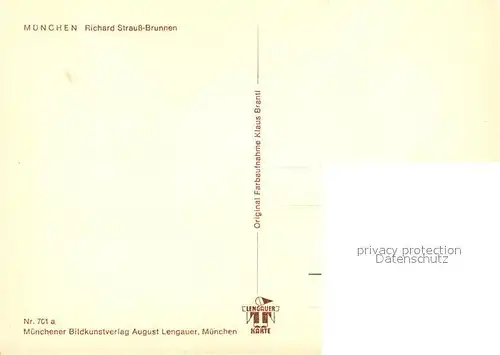 AK / Ansichtskarte Muenchen Richard Strauss Brunnen Muenchen