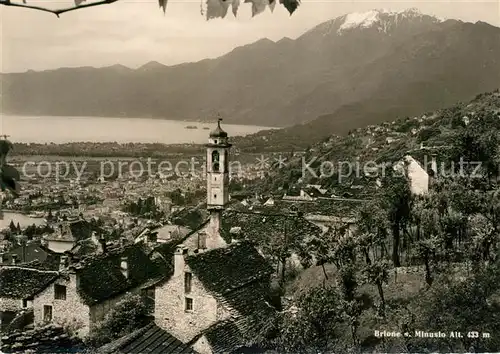 AK / Ansichtskarte Brione Ortsansicht mit Kirche Lago Maggiore Alpen Brione