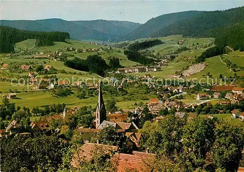 AK / Ansichtskarte Baiersbronn_Schwarzwald Panorama Luftkurort Baiersbronn Schwarzwald