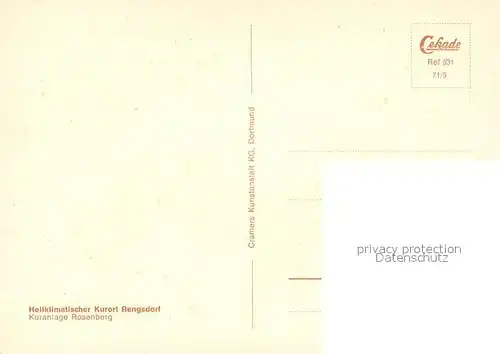 AK / Ansichtskarte Rengsdorf Kuranlage Rosenberg Rengsdorf