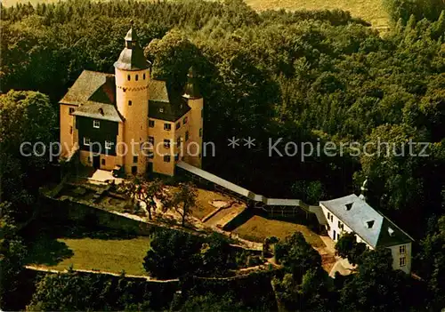 AK / Ansichtskarte Nuembrecht Burgschenke Schloss Homburg Fliegeraufnahme Nuembrecht