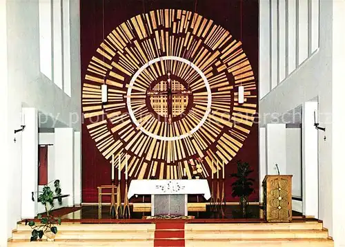 AK / Ansichtskarte Oer Erkenschwick Pfarrkirche Christus Koenig Innenansicht Oer Erkenschwick