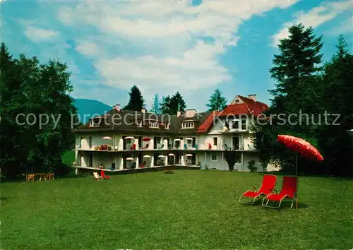 AK / Ansichtskarte Bayerisch_Gmain Sanatorium Dr Mack Garten Bayerisch Gmain