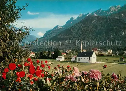 AK / Ansichtskarte Bad_Reichenhall Panorama mit Lattengebirge Blumen Bad_Reichenhall