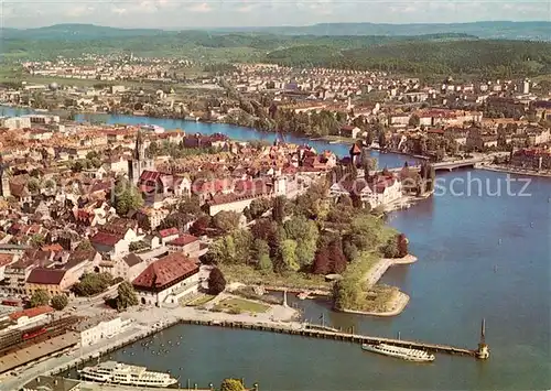 AK / Ansichtskarte Konstanz_Bodensee Fliegeraufnahme Konstanz_Bodensee