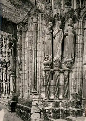 AK / Ansichtskarte Chartres_Eure_et_Loir Cathedrale Notre Dame Portail nord Chartres_Eure_et_Loir