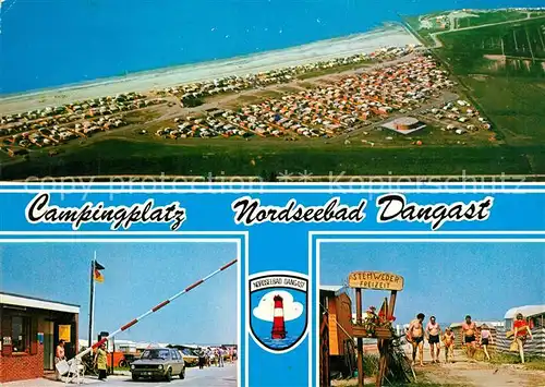 AK / Ansichtskarte Dangast_Nordseebad Campingplatz Nordseebad Fliegeraufnahme Dangast_Nordseebad