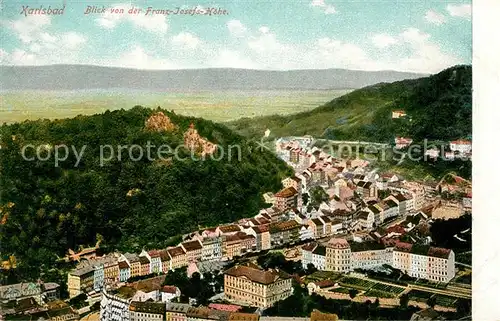 AK / Ansichtskarte Karlsbad_Eger Blick von der Franz Josefs Hoehe  Karlsbad_Eger