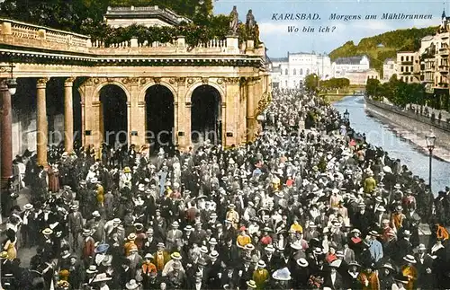 AK / Ansichtskarte Karlsbad_Eger Muehlbrunnen Karlsbad_Eger