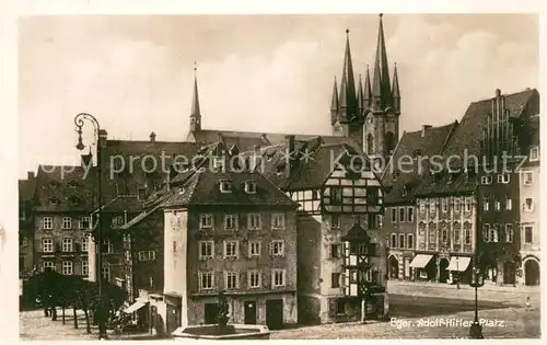 AK / Ansichtskarte Eger_Cheb_Tschechien A. H. Platz 