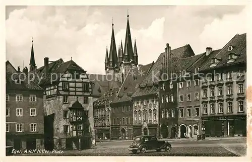 AK / Ansichtskarte Eger_Cheb_Tschechien A. H. Platz 