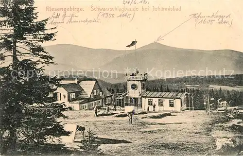 AK / Ansichtskarte Johannisbad_Riesengebirge Schwarzschlagbaude  Johannisbad_Riesengebirge
