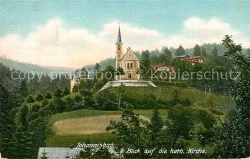 AK / Ansichtskarte Johannisbad_Riesengebirge Katholische Kirche  Johannisbad_Riesengebirge