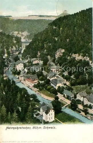 AK / Ansichtskarte Herrnskretschen_Boehmen  