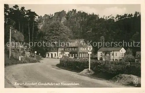 AK / Ansichtskarte Jonsdorf_Janov_u_Hrenska Gondelfahrt Nonnenfelsen  