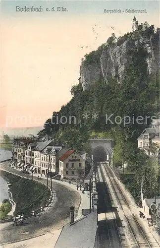 AK / Ansichtskarte Bodenbach Tetschen_Boehmen Bergschloss Schaeferwand  Bodenbach Tetschen Boehmen