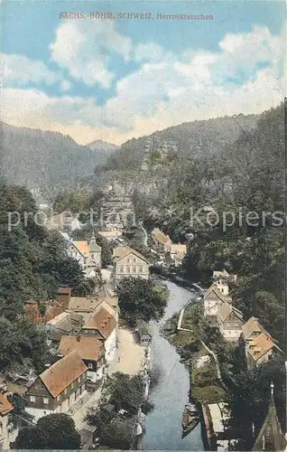 AK / Ansichtskarte Herrnskretschen_Boehmen  