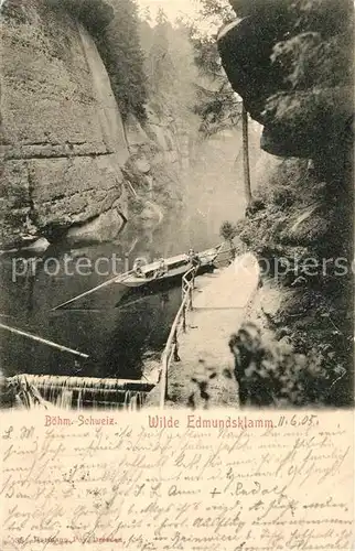 AK / Ansichtskarte Edmundsklamm_Boehmen  Edmundsklamm_Boehmen