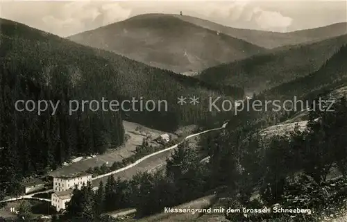 AK / Ansichtskarte Klessengrund Grosser Schneeberg Klessengrund